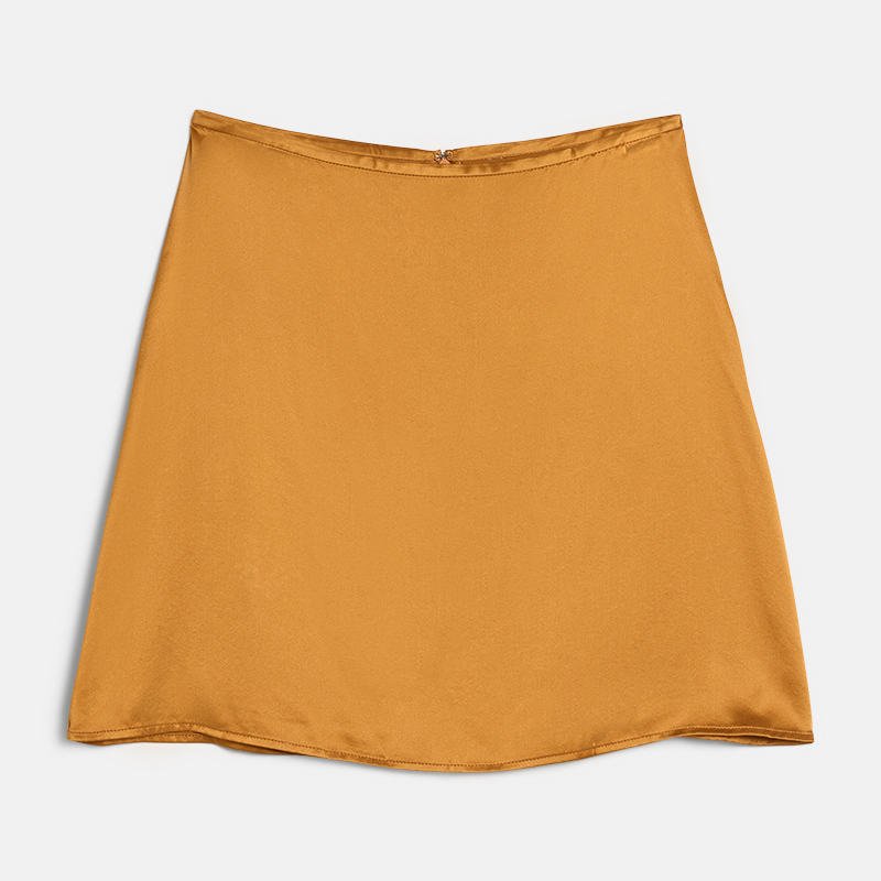 Super Flea Market+Lily Silk+yellow orange mini skirt+Amarsana Gendunova+thumbnail